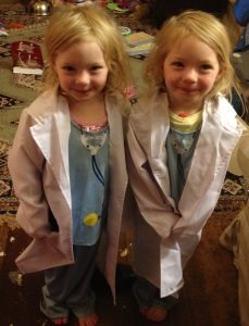 The girls as doctors