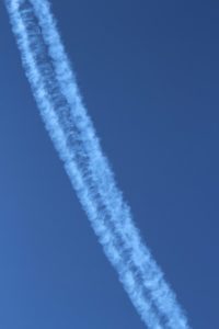 Con trail from the planes