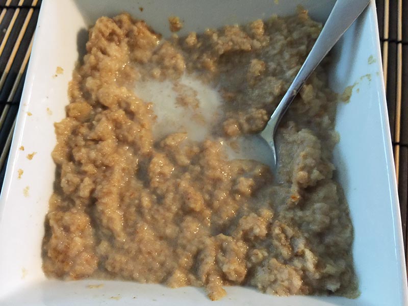 Not the way Weet-Bix should be! Daddy why did you do this she said!