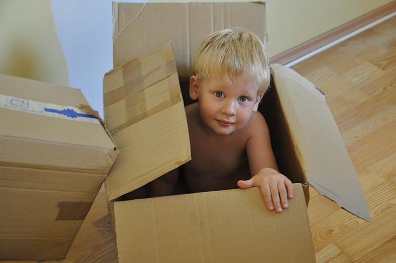 This is what would happen if we moved now. Kids would play with the boxes and I would get nothing done. 