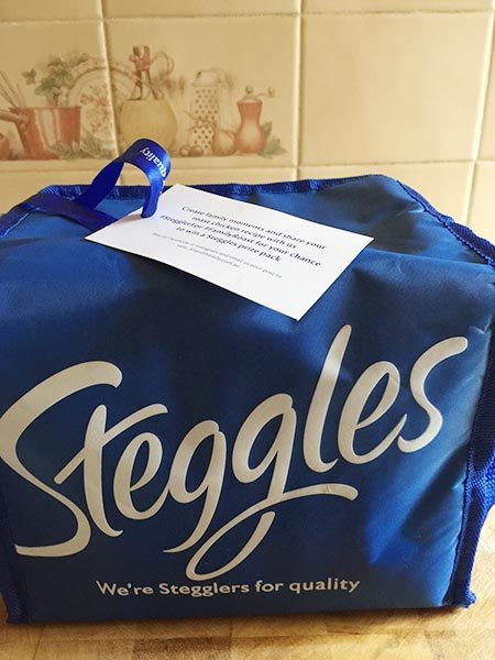 The chicken in the cute cool bag from Steggles.