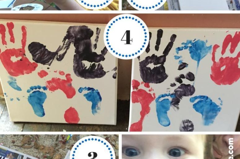 DIY: Hand & Foot Print Canvas