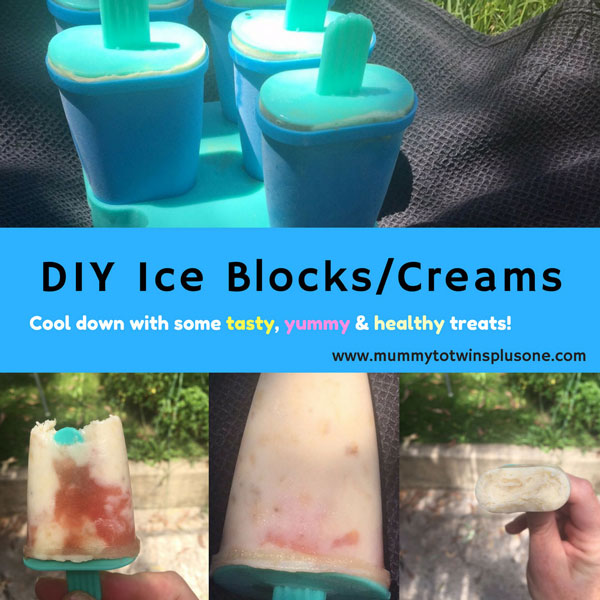 Make your own ice blocks and ice creams. See what I did to create some yummy healthy treats.