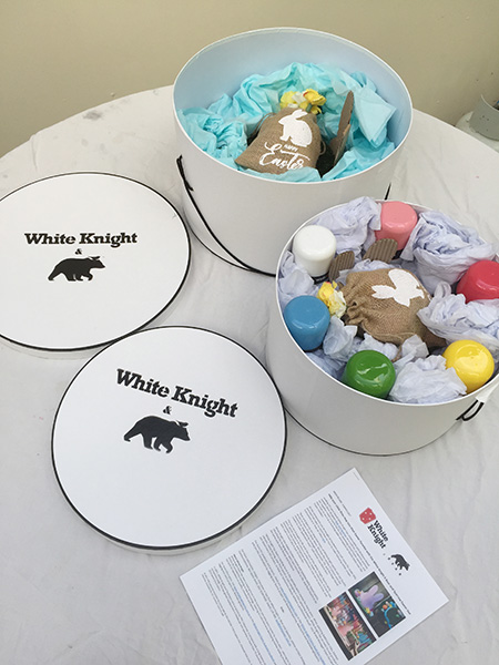 White Knight and Bear and Sparrow sent my girls some lovely Easter Hat kits. It was so much fun creating them and they look so good. Much better than I would have done on my own. 
