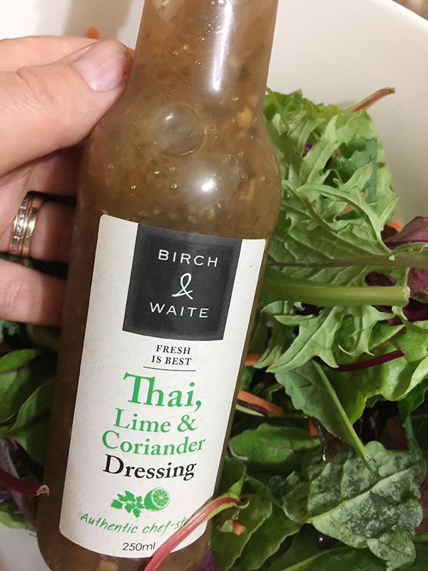 The super tasty and yummy Birch & Waite Thai , Lime and Coriander Dressing.