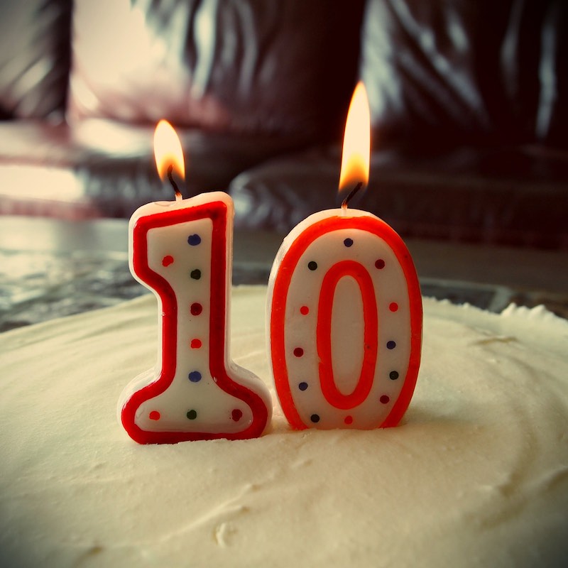 Happy Birthday to us, Happy birthday to the blog, Happy Birthday.... we are turning 10 this year! 