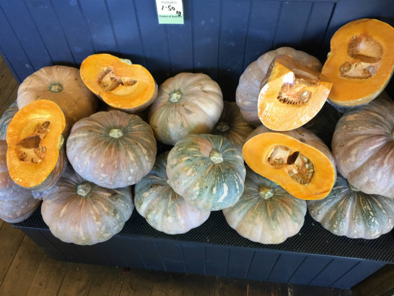 Look at all these yummy pumpkins. Perfect for dinner and then to make some healthy and natural beauty products.