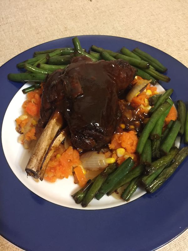The super yummy Lamb Shank & Red Wine Rosemary from Chef Direct by Marathon 