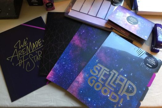 Neon Galaxy Stationery New from SMASH