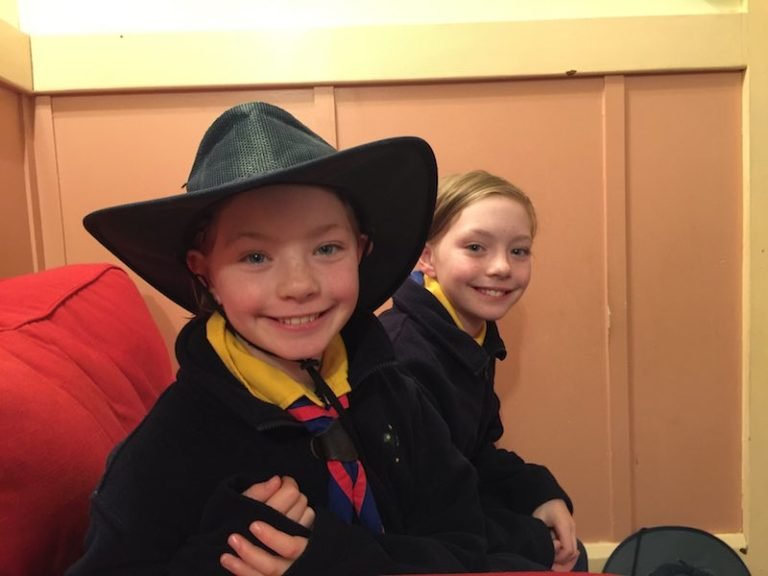 The girls ready for camp