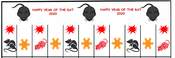 Example of what the Year of the Rat lantern looks like - download yours now