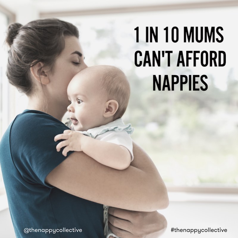 1 in 10 Mums Can't Afford Nappies. Help the Nappy Collective give nappies to families that need them. 