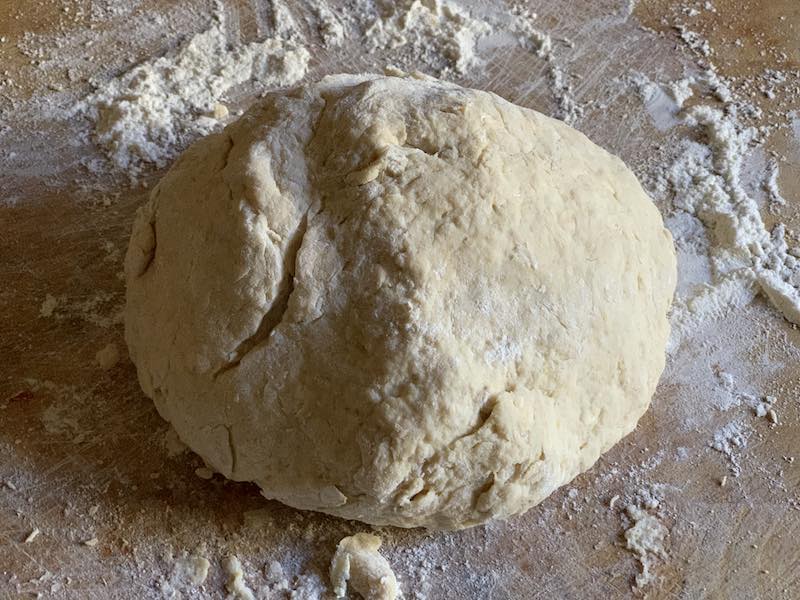 The clone scone dough all ready to cut into shapes and to bake
