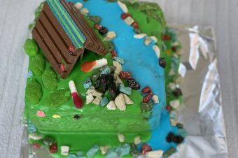 Camping  Birthday Cake