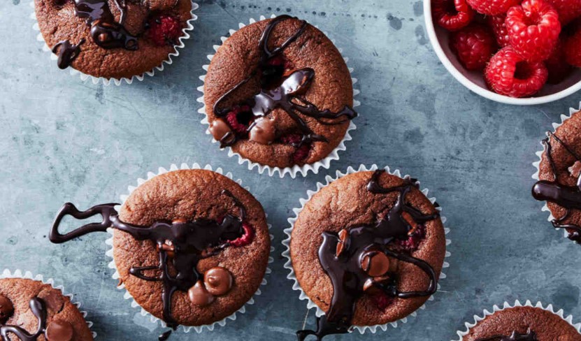 Gluten-Free Raspberry & Chocolate Muffins